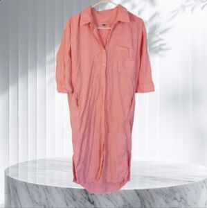 Universal Thread 3/4 Sleeve Button Down Midi Shirt Dress